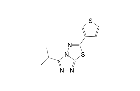 [1,2,4]triazolo[3,4-b][1,3,4]thiadiazole, 3-(1-methylethyl)-6-(3-thienyl)-