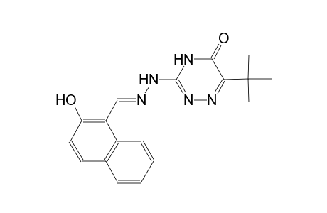 6-Tert-butyl-3-[N'-(2-hydroxy-naphthalen-1-ylmethylene)-hydrazino]-4H-[1,2,4]triazin-5-one