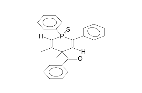 1,2-DIPHENYL-4,5-DIMETHYL-4-BENZOYL-1,4-DIHYDROPHOSPHORINE SULPHIDE