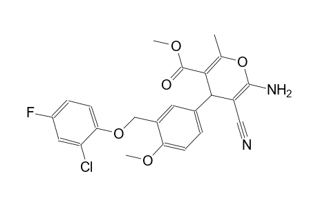 methyl 6-amino-4-{3-[(2-chloro-4-fluorophenoxy)methyl]-4-methoxyphenyl}-5-cyano-2-methyl-4H-pyran-3-carboxylate
