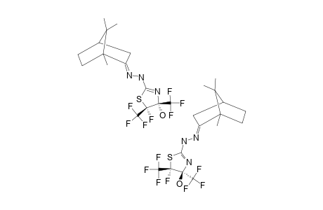 (1S)-CAMPHOR-(4'-RS,5'-RS)-5-FLUORO-4-HYDROXY-4,5-BIS-(TRIFLUOROMETHYL)-4,5-DIHYDROTHIAZOL-2-YL-HYDRAZONE