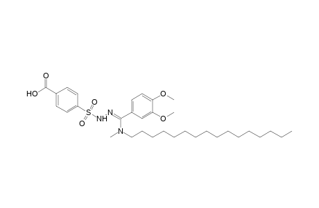 p-sulfobenzoic acid, p-{[alpha-(hexadecylmethylamino)veratrylidene]hydrazide}