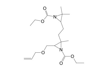 3-[2-[1-ethoxycarbonyl-2-methyl-3-(prop-2-enoxymethyl)-2-aziridinyl]ethyl]-2,2-dimethyl-1-aziridinecarboxylic acid ethyl ester