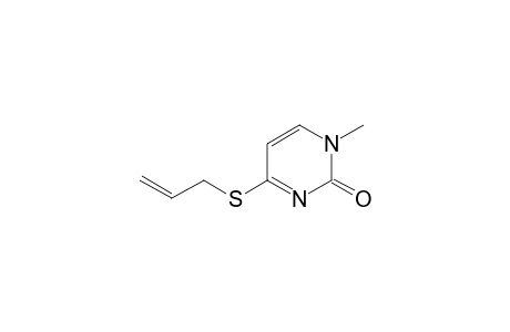 2(1H)-Pyrimidinone, 1-methyl-4-(2-propenylthio)-