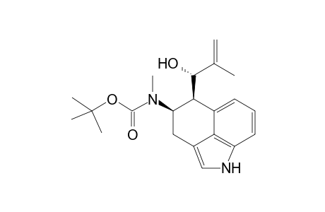 Carbamic acid, methyl[1,3,4,5-tetrahydro-5-(1-hydroxy-2-methyl-2-propenyl)benz[cd]in dol-4-yl]-, 1,1-dimethylethyl ester, [4.alpha.,5.beta.(S*)]-(.+-.)-