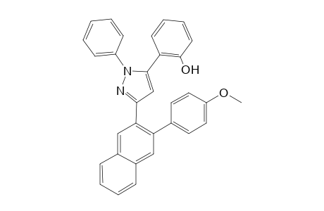 5-(2-Hydroxyphenyl)-1-phenyl-3-{2-[3-(4-methoxyphenyl)naphthyl]}pyrazole