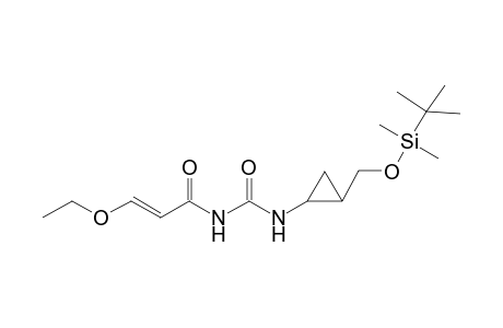 (+-)-trans-[2-(tert-Butyldimethylsilyloxymethyl)cyclopropyl]-3-(3-ethoxyacryloyl)urea