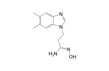 1H-1,3-Benzimidazole-1-propanimidamide, N'-hydroxy-5,6-dimethyl-