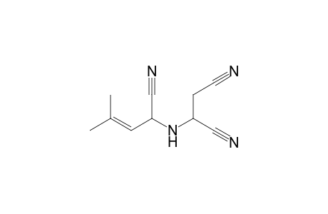2-[(1-Cyano-3-methyl-2-butenyl)amino]succinonitrile