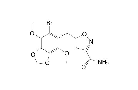 3-isoxazolecarboxamide, 5-[(6-bromo-4,7-dimethoxy-1,3-benzodioxol-5-yl)methyl]-4,5-dihydro-