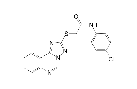 2-([1,2,4]triazolo[1,5-c]quinazolin-2-ylthio)-N-(4-chlorophenyl)acetamide