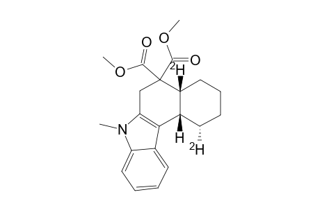 ANTI-5,5-DICARBOMETHOXY-1,4A-DIDEUTERIO-7-METHYL-2,3,4A,6,7,11C-HEXAHYDRO-1H,4H-BENZO-[C]-CARBAZOLE