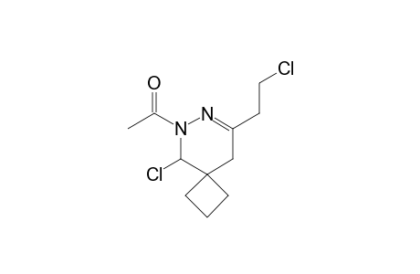 1-[9-chloro-6-(2-chloroethyl)-7,8-diazaspiro[3.5]non-6-en-8-yl]ethanone