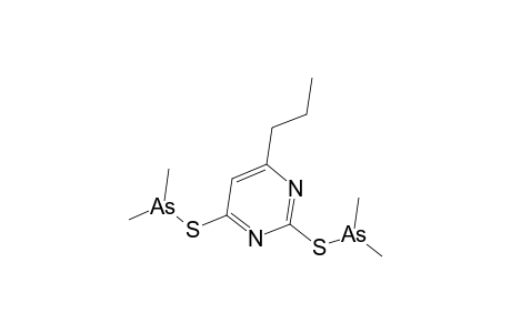 Arsinothious acid, dimethyl-, 6-propyl-2,4-pyrimidinediyl ester