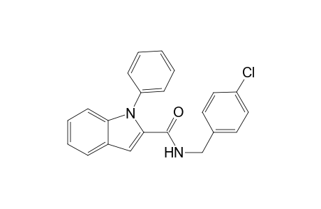 N-(4-chlorobenzyl)-1-phenyl-indole-2-carboxamide