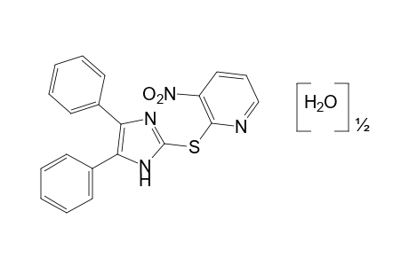2-[(4,5-diphenylmidazol-2-yl)thio]-3-nitropyridine, hemihydrate