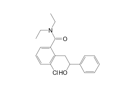 N,N-diethyl-3-chloro-2-(2'-hydroxy-2'-phenylethyl)-benzamide