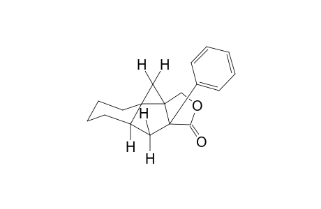 (1aS*,4aS*,5aR*,9aR*)-4a-Phenyl-4,4a,5,5a,6,7,8,9-octahydro-1H,2H-cycloprop[1,7a]indeno[1,2-c]furan-4-one