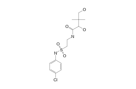 (+)-N-(2-[(p-chlorophenyl)sulfamoyl]ethyl)-2,4-dihydroxy-3,3- dimethylbutyramide