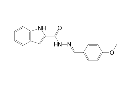 indole-2-carboxylic acid, (p-methoxybenzylidene)hydrazide