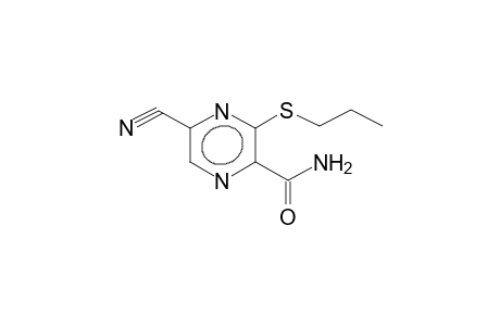 2-CARBAMOYL-3-PROPYLTHIO-5-CYANOPYRAZINE