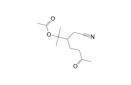 3-(1'-Acetoxy-1'-methylethyl)-6-oxoheptanenitrile