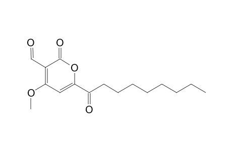 4-methoxy-6-nonanoyl-2-oxo-2H-pyran-3-carboxaldehyde