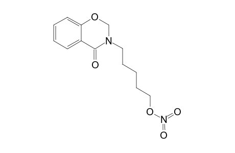 nitric acid 5-(4-keto-2H-1,3-benzoxazin-3-yl)pentyl ester