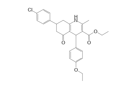 Ethyl 7-(4-chlorophenyl)-4-(4-ethoxyphenyl)-2-methyl-5-oxo-1,4,5,6,7,8-hexahydro-3-quinolinecarboxylate