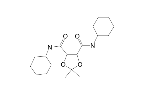 1,3-Dioxolane-4,5-dicarboxamie, 2,2-dimethyl-N,N'-dicyclohexyl-