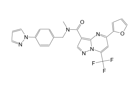 5-(2-furyl)-N-methyl-N-[4-(1H-pyrazol-1-yl)benzyl]-7-(trifluoromethyl)pyrazolo[1,5-a]pyrimidine-3-carboxamide