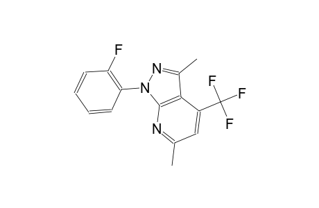 1H-pyrazolo[3,4-b]pyridine, 1-(2-fluorophenyl)-3,6-dimethyl-4-(trifluoromethyl)-