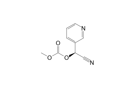 (S)-2-(Methoxycarbonyloxy)-2-(3-pyridyl)acetonitrile