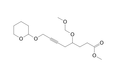 Methyl 4-(methoxymethxy)-8-O-(tetrahydropyran-2'-yl)-6-octynoate