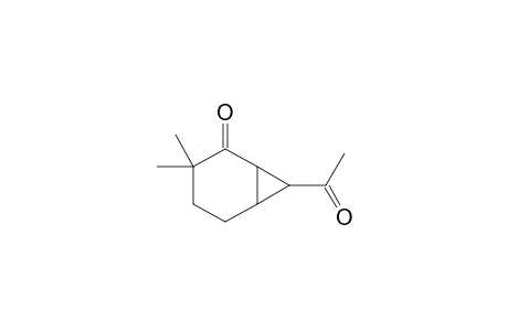 7-Acetyl-3,3-dimethylbicyclo[4.1.0]heptan-2-one