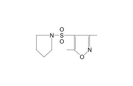 3,5-dimethyl-4-[(1-pyrrolidinyl)sulfonyl]isoxazole