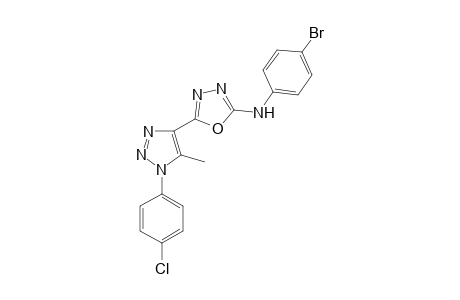 5-(1-p-Chlorophenyl-5-methyl-1,2,3-triazol-4-yl)-2-(4-bromophenyl)amino-1,3,4-oxadiazole