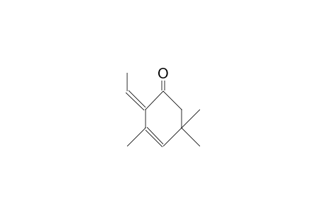 (2Z)-2-ethylidene-3,5,5-trimethylcyclohex-3-en-1-one