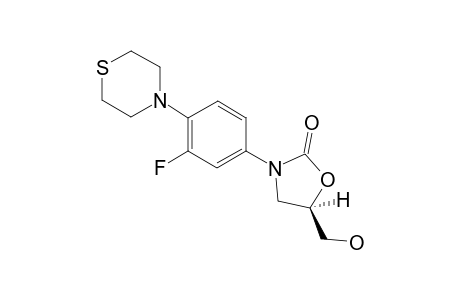 (5R)-3-(3-fluoranyl-4-thiomorpholin-4-yl-phenyl)-5-(hydroxymethyl)-1,3-oxazolidin-2-one