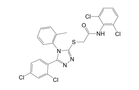 N-(2,6-dichlorophenyl)-2-{[5-(2,4-dichlorophenyl)-4-(2-methylphenyl)-4H-1,2,4-triazol-3-yl]sulfanyl}acetamide