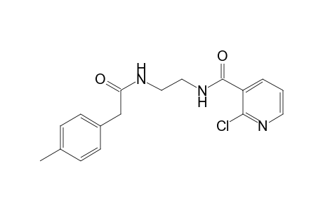 2-CHLORO-N-[2-[[4-METHYLPHENYL)-ACETYL]-AMINO]-ETHYL]-3-PYRIDINECARBOXAMIDE