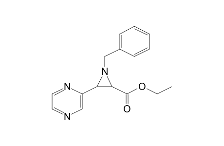 1-Benzyl-3-pyrazin-2-yl-aziridine-2-carboxylic acid, ethyl ester