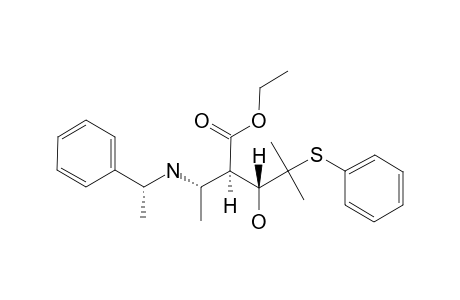 (3R,4R,5S,1'S)-ETHYL-5-[N-(1'-PHENYLETHYL)-AMINO]-3-HYDROXY-2-METHYL-2-PHENYLSULFANYL-HEXANE-4-CARBOXYLATE