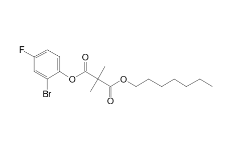 Dimethylmalonic acid, 2-bromo-4-fluorophenyl heptyl ester