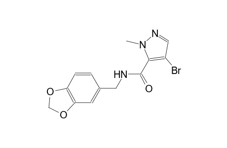 N-(1,3-benzodioxol-5-ylmethyl)-4-bromo-1-methyl-1H-pyrazole-5-carboxamide