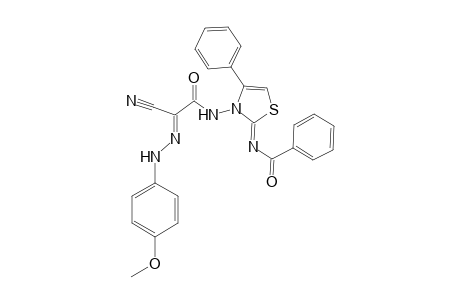 2-[(2'-Benzoylamino)-4'-phenylthiazol-3'(2H)-ylamino]-N(1)-(p-methoxyphenyl)-2-[(oxoaceto)hydrazonoyl]-cyanide