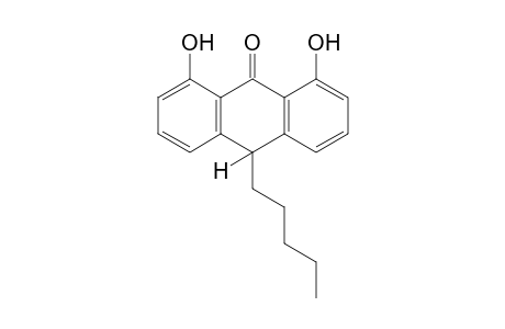 1,8-dihydroxy-10-pentylanthrone