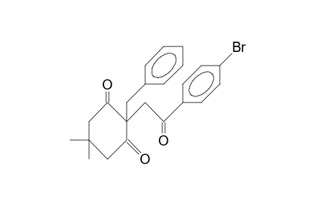 2-BENZYL-2-(PARA-BROMO)-ACETOPHENYL-5,5-DIMETHYL-CYCLOHEXA-1,3-DIONE