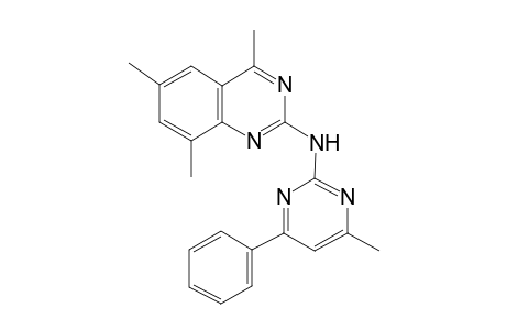 (4-Methyl-6-phenylpyrimidin-2-yl)(4,6,8-trimethylquinazolin-2-yl)amine