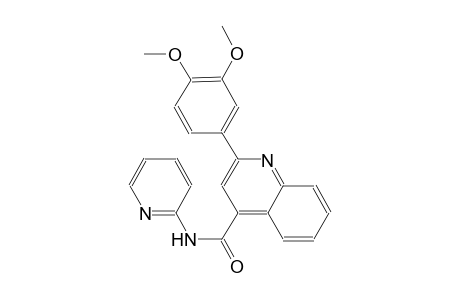 2-(3,4-dimethoxyphenyl)-N-(2-pyridinyl)-4-quinolinecarboxamide